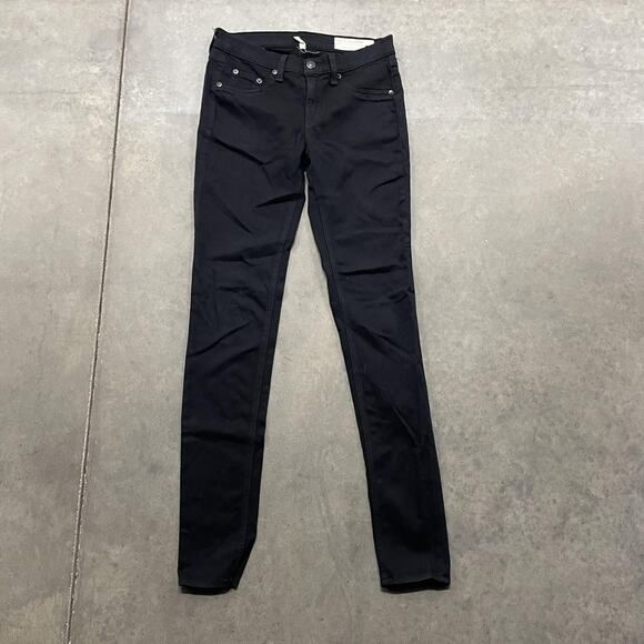 rag & bone/JEAN Jeans Womens 26 Black Plush Skinny Legging Cut 6594 W1800163 - Picture 1 of 8